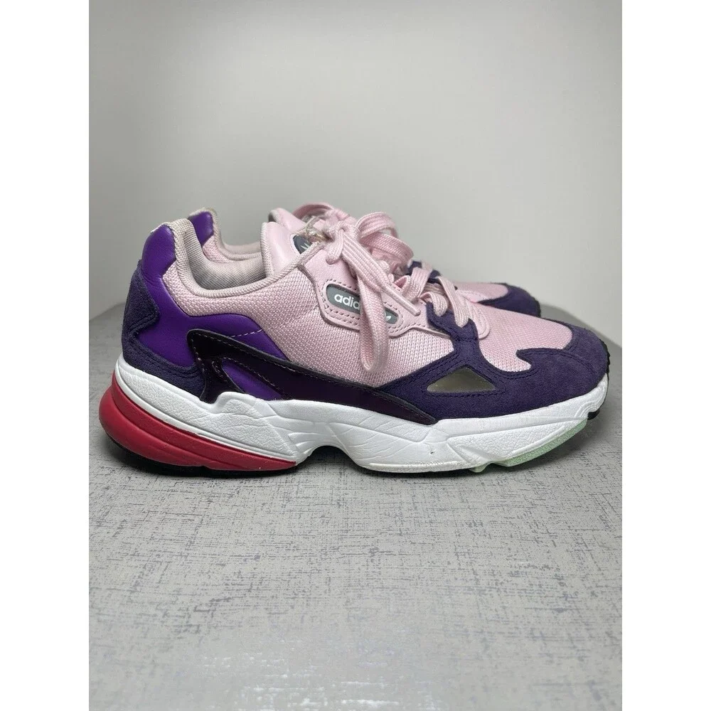 Reebok Originals Falcon Running Shoes Sneakers Women's 7.5 M‎ Pink Purple Suede
